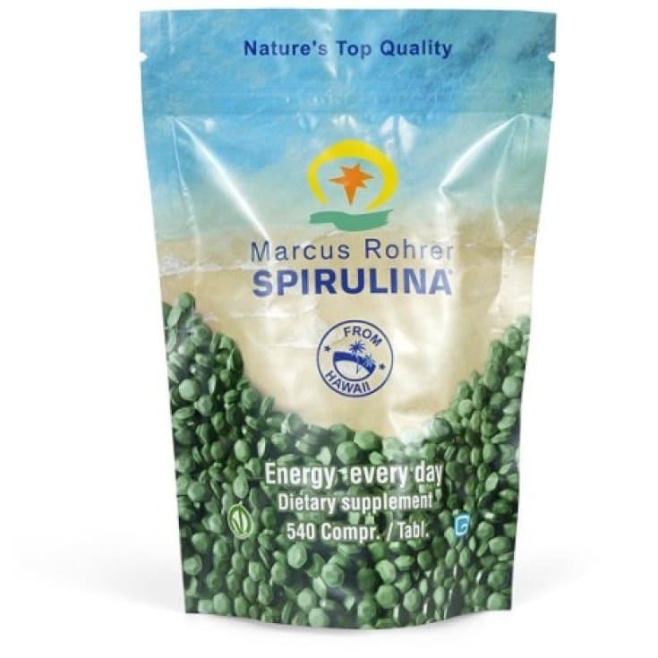 Spirulina 1,8 g Marcus – 540 comprimidos complemento alimenticio