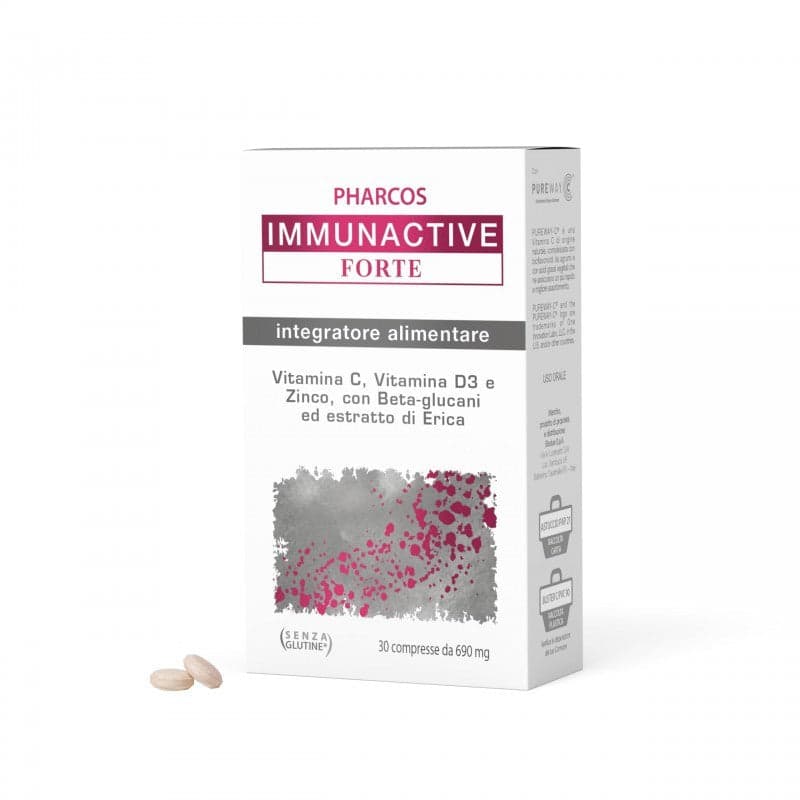 Beta-glucano + Vitamina C – 30 comprimidos | Immunactive Forte