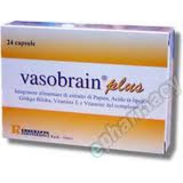 Ácido alfa-lipoico + Ginkgo biloba – 24 cápsulas | Vasobrain Plus