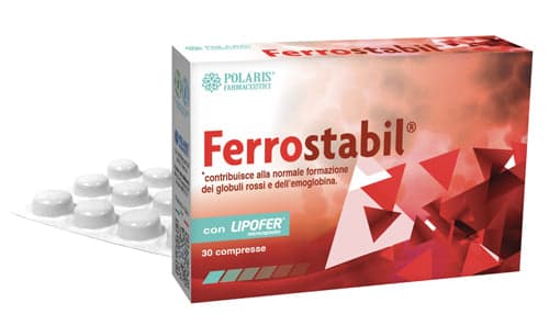 Ferrostabil Hierro + Vitamina C – 30 comprimidos ovalados