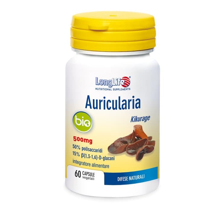 Longlife Auricularia Bio – 60 cápsulas