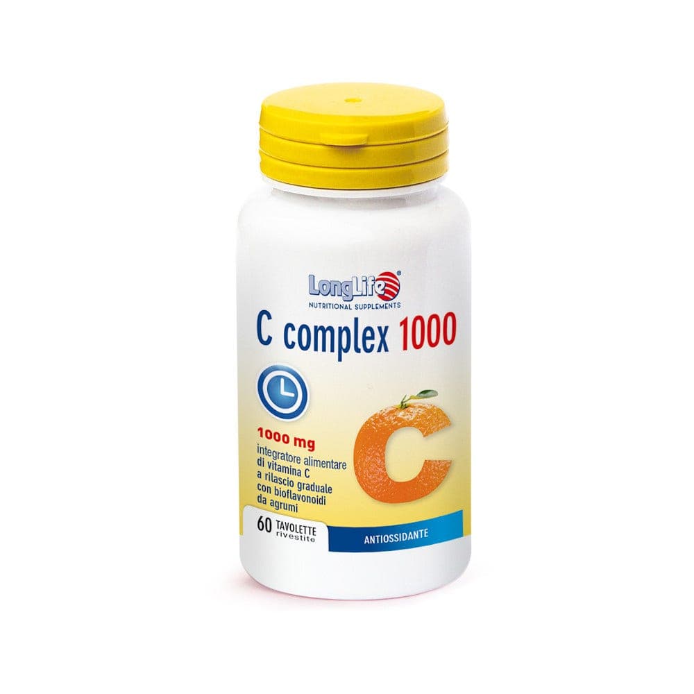 Vitamina C 1.000 mg + Clorela – 60 comprimidos | Longlife C Complex 1000