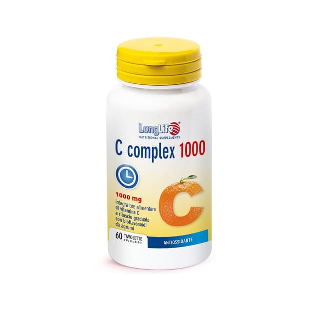 Vitamina C 1.000 mg + Clorela – 60 comprimidos | Longlife C Complex 1000