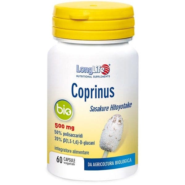 LONGLIFE Coprinus Bio – 60 cápsulas de 500 mg