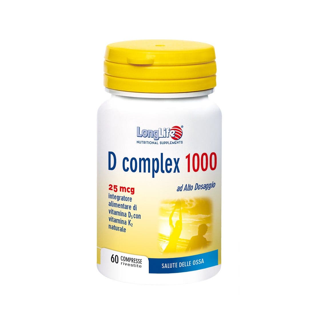 Vitamina D3 25 µg – 60 comprimidos | Longlife D Complex 1000
