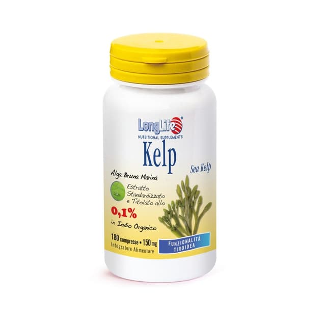 Yodo 150 mg – 180 comprimidos Long Life | Kelp
