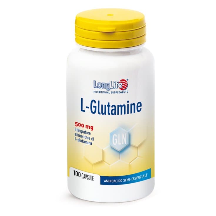 Longlife L-Glutamina – 100 cápsulas