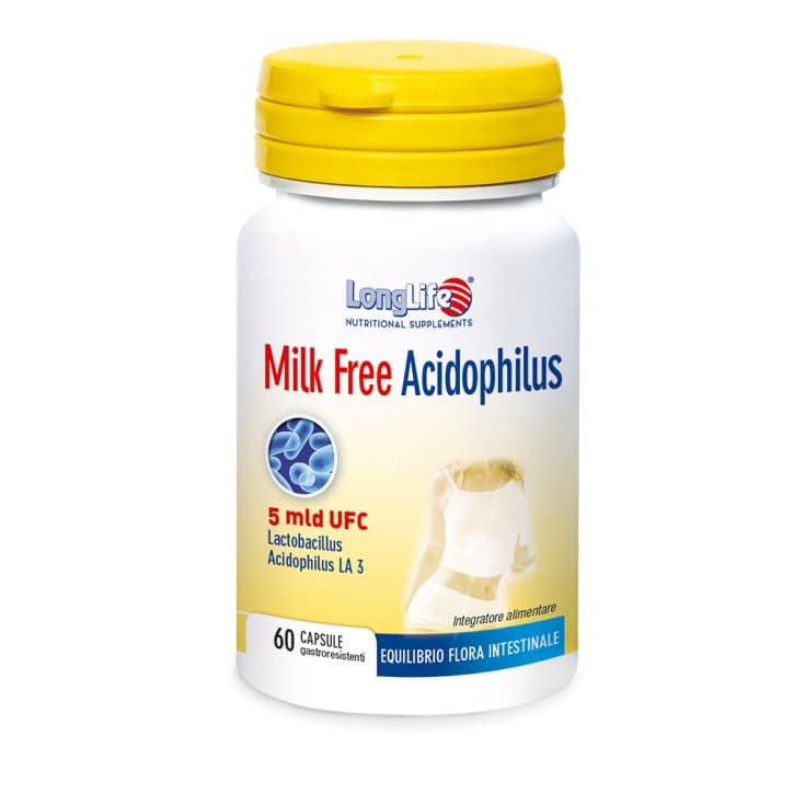 Probióticos con bacterias del ácido láctico | Longlife Milk Free Acidophilus