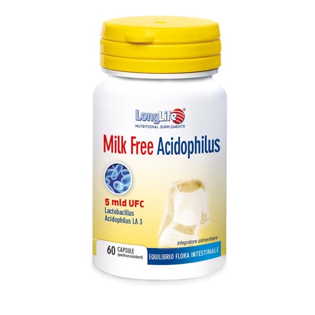 Probióticos con bacterias del ácido láctico | Longlife Milk Free Acidophilus