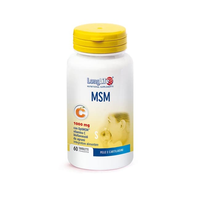 Longlife MSM 1000 mg – 60 comprimidos