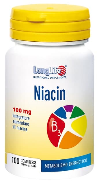 Long Life Niacin – 100 comprimidos