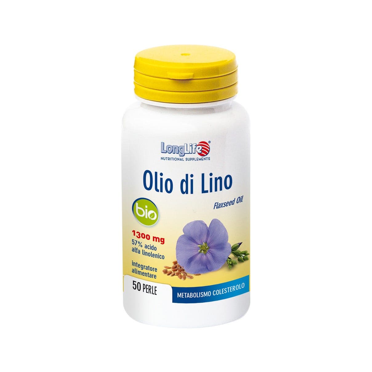 Omega-3 – 50 cápsulas | Longlife Aceite de Lino Bio