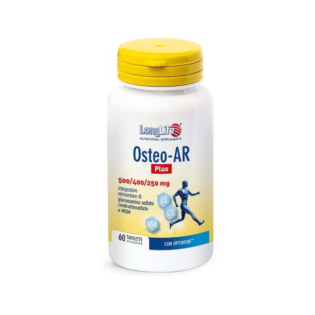 Glucosamina 500 mg + Condroitina – 60 comprimidos | Longlife Osteoar P