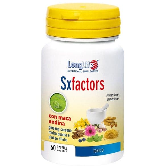 Ginseng + Ginkgo biloba – 60 cápsulas | Longlife SX Factors