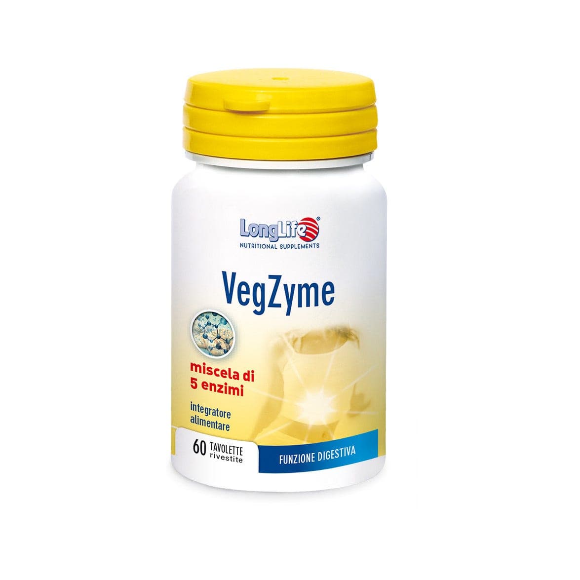 Enzimas Vegetales – 60 comprimidos | Longlife Vegzyme