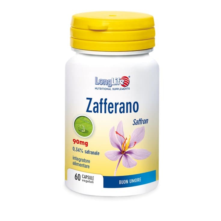 Longlife Azafrán 90 mg – 60 cápsulas