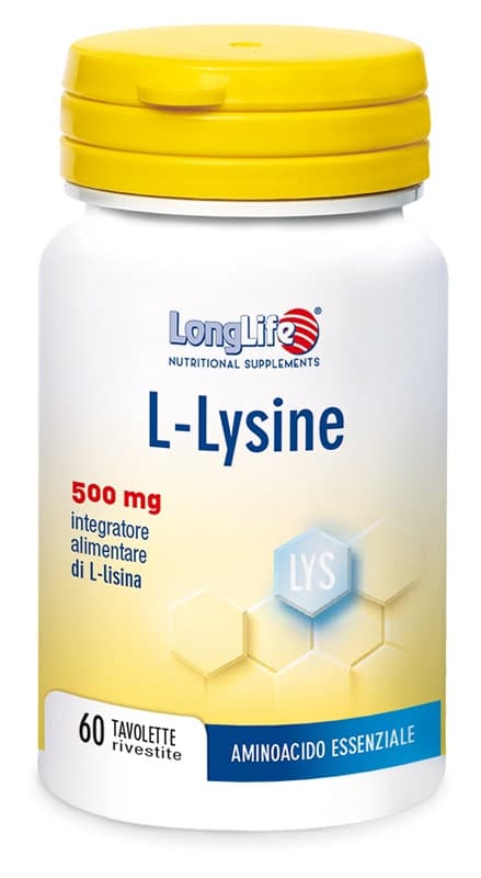 Longlife L-Lysine 500 mg – 60 comprimidos