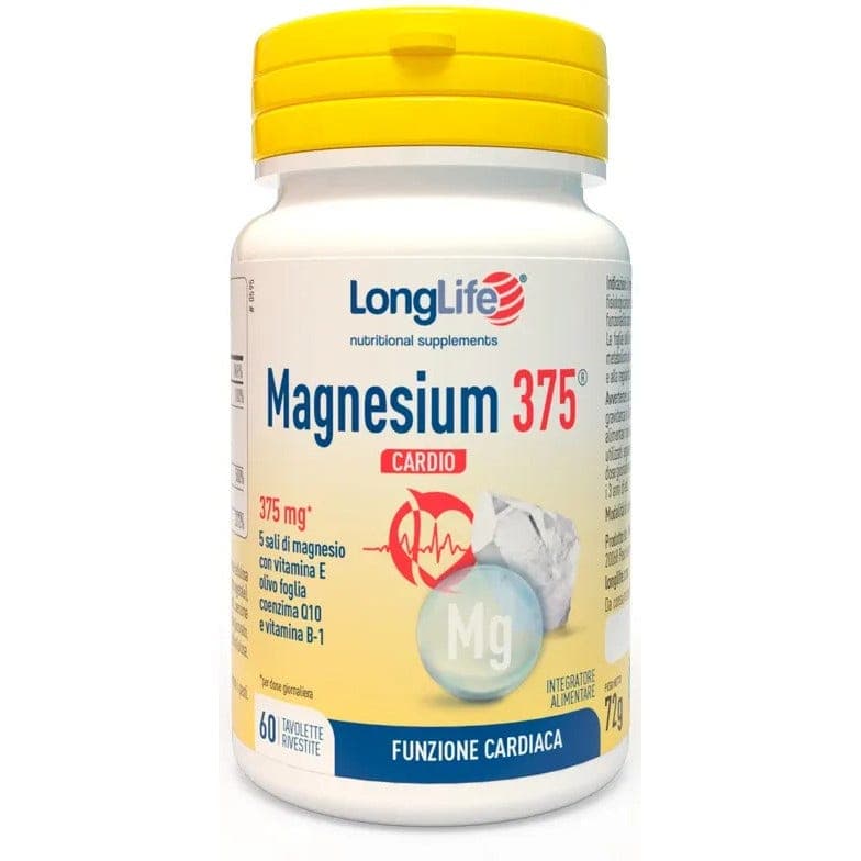 Longlife Magnesio 375 mg 375 Cardio – Complemento alimenticio