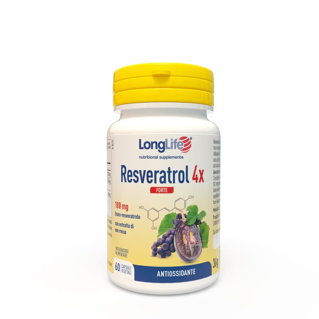 Longlife Resveratrol 4X – 60 cápsulas
