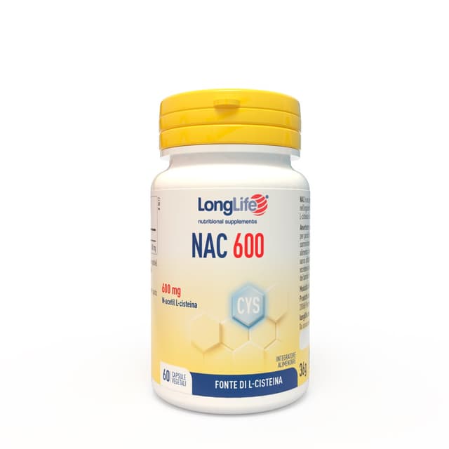 Longlife NAC 600 mg – 60 cápsulas