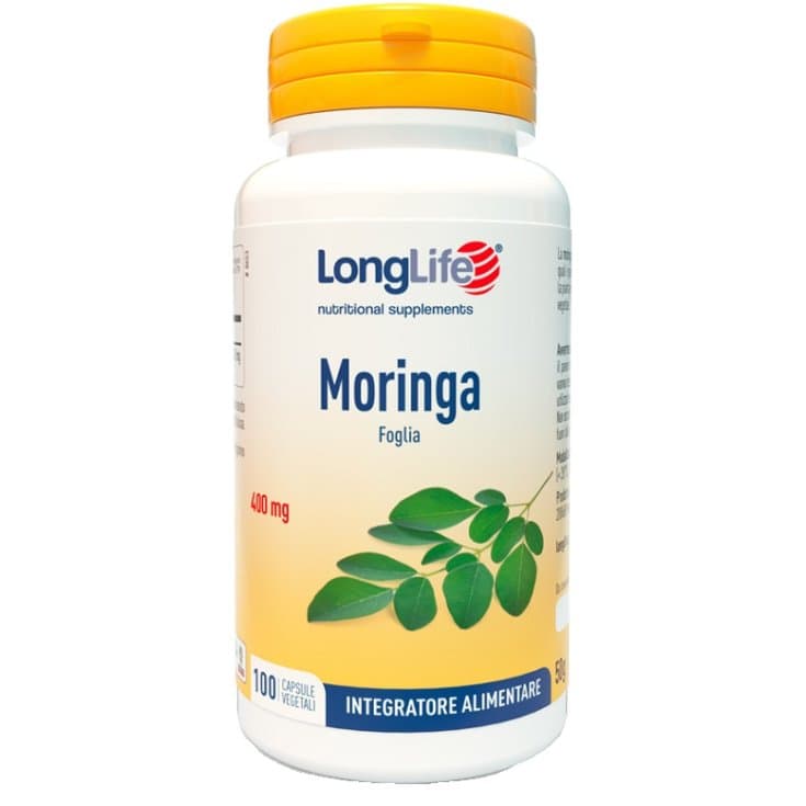 Longlife Moringa 400 mg – 100 cápsulas