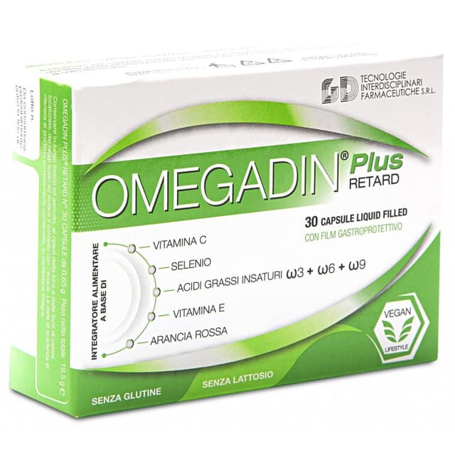 Omega-3 EPA y DHA – 30 cápsulas | Omegadin Plus Retard