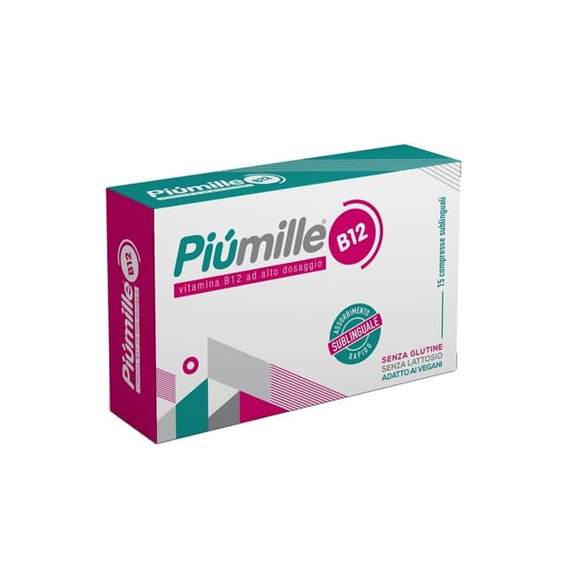 Vitamina B12 – 15 comprimidos sublinguales | Piumille B12