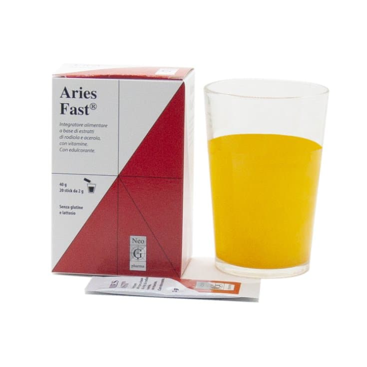 Rhodiola + Vitamina D – 20 sobres en stick | Aries Fast