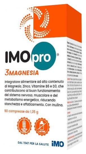 Magnesio 125,0 mg + Inulina – 90 comprimidos | IMOPRO 3 MAGNESIA