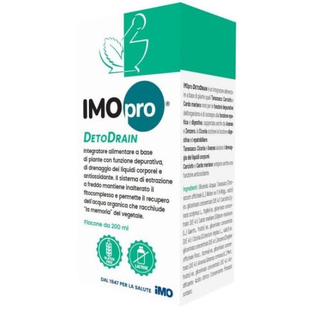 Alcachofa 300 mg + Cardo mariano – 200 ml de líquido | IMOPRO DETODRAIN