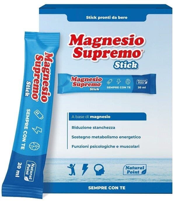 Magnesio Supremo Stick – 20 sobres monodosis Magnesio | Natural Point