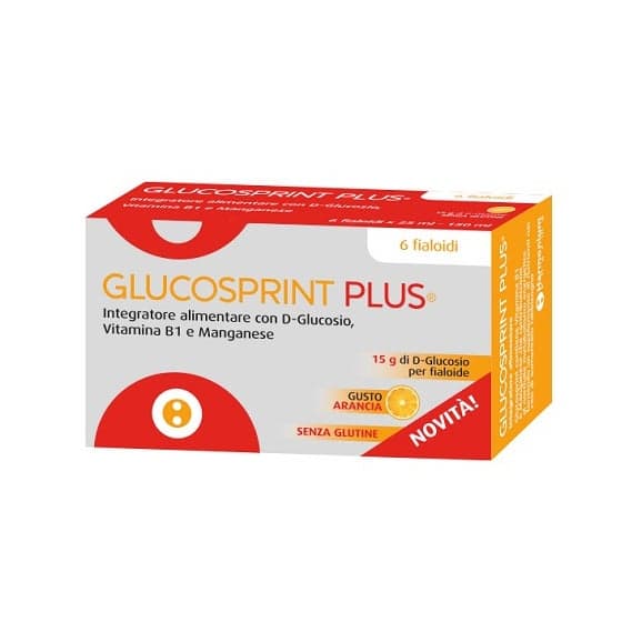 Glucosprint Plus Arancia – 6 ampollas bebibles