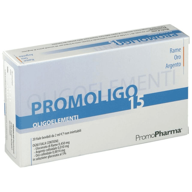 Promoligo 15 Cobre/Oro/Plata – 20 ampollas