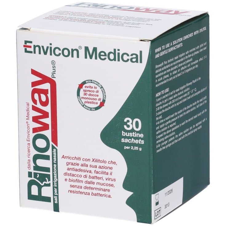 Rinoway Plus – 30 sobres de sales isotónicas
