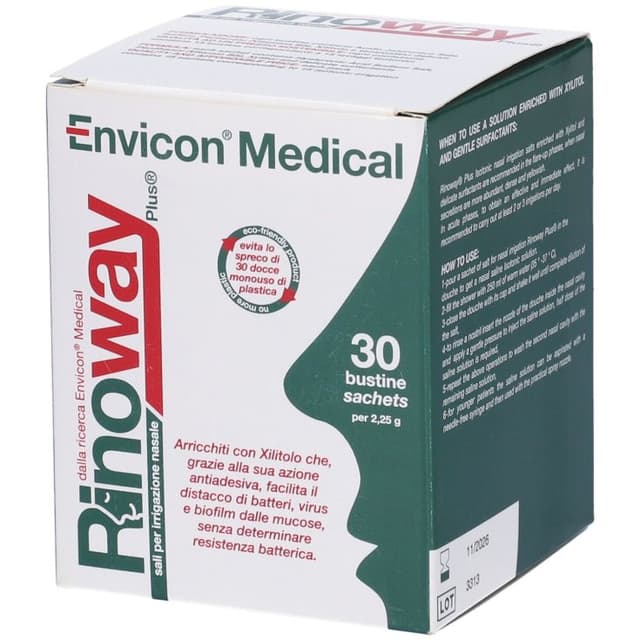 Rinoway Plus – 30 sobres de sales isotónicas