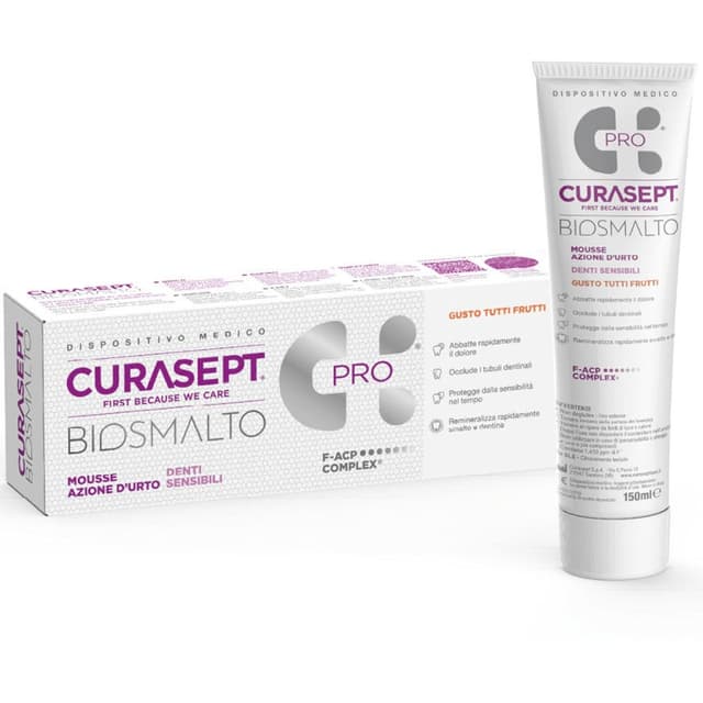 Curasept Biosmalto Mousse Sensitive – Espuma dental 50 ml