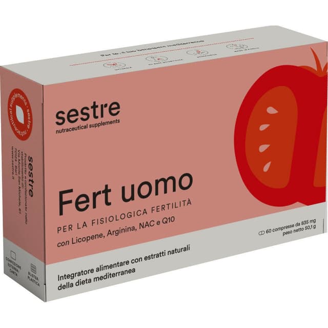 Fert Uomo N-Acetilcisteína 400 mg + L-Arginina – 60 comprimidos para hombre