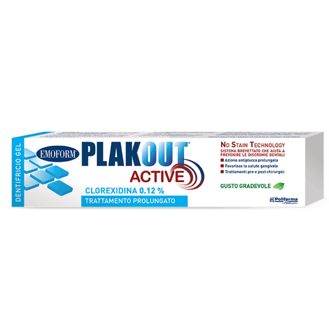 Plak Out Active Pasta Dental con Clorhexidina 0,12%