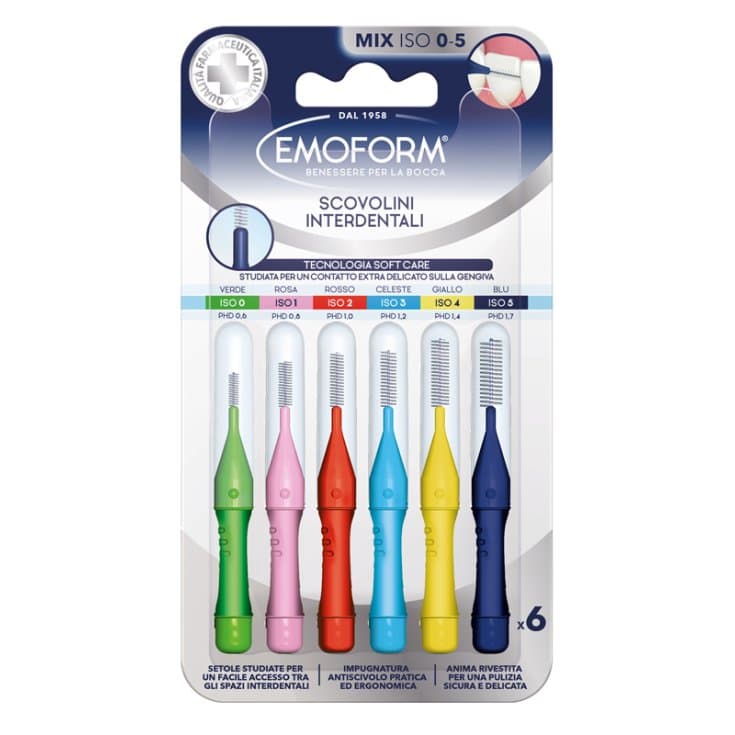 Emoform Cepillos Interdentales Mix – Pack de 6 unidades