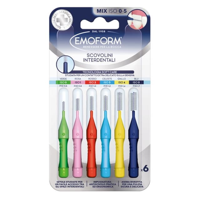 Emoform Cepillos Interdentales Mix – Pack de 6 unidades