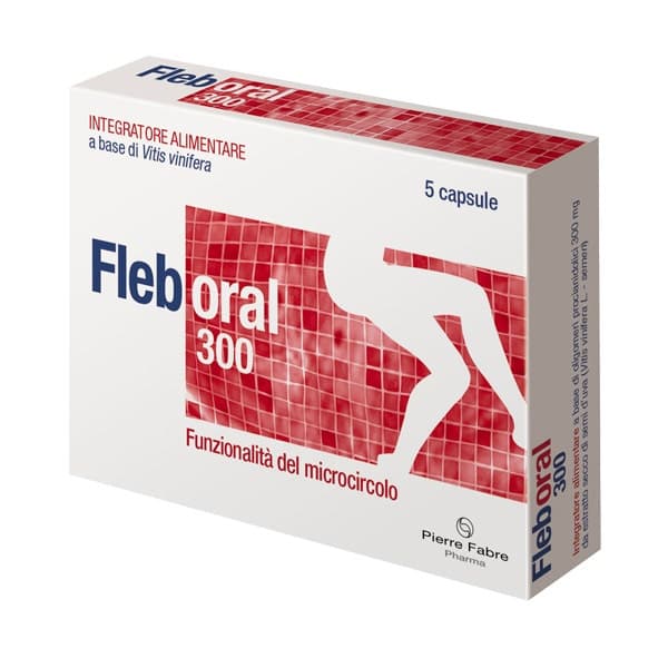 Hoja de vid roja – 5 cápsulas | Fleboral 300