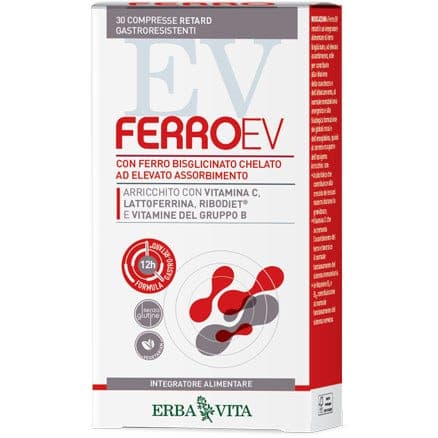 Ferro EV Retard – 30 comprimidos de hierro