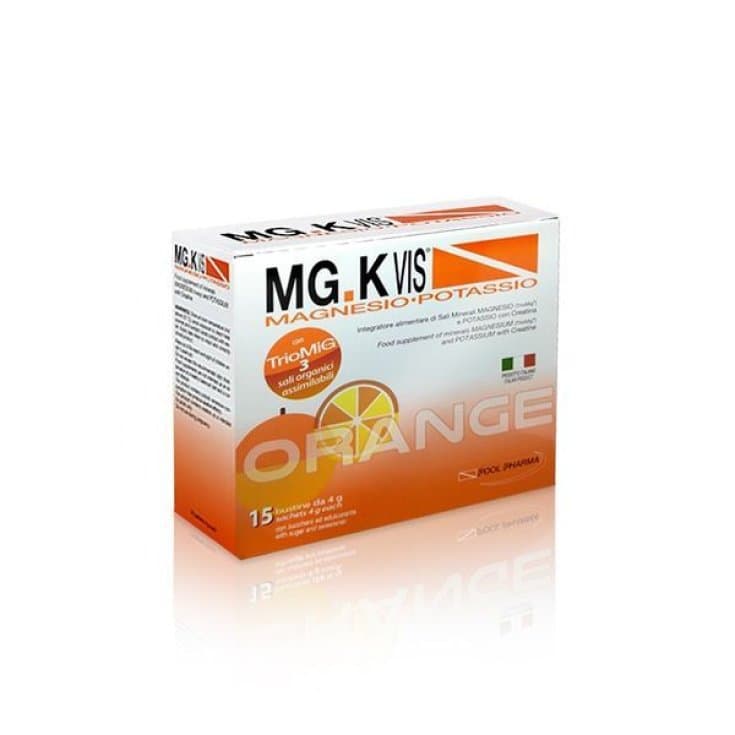 Magnesio + Potasio – 30 sobres | MGK Vis Magnesio Potassio Orange