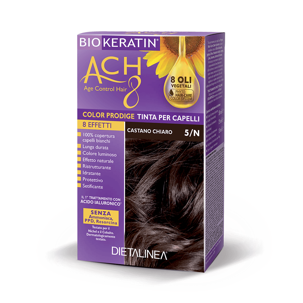 Biokeratin Ach8 – Tinte capilar 5/N Castaño claro