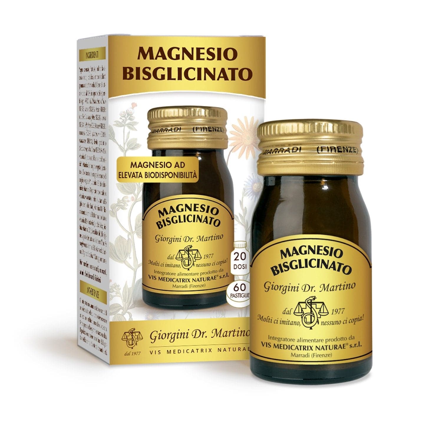 Magnesio Bisglicinato 206,25 mg + Vitamina B6 – 180 pastillas | Dr. Giorgini