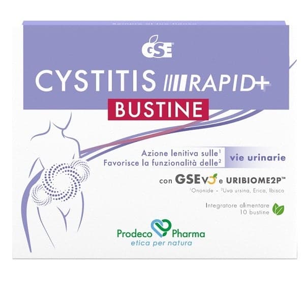 GSE Cystitis Rapid+ – Extracto de Semilla de Pomelo + Arándano Rojo – 10 sobres
