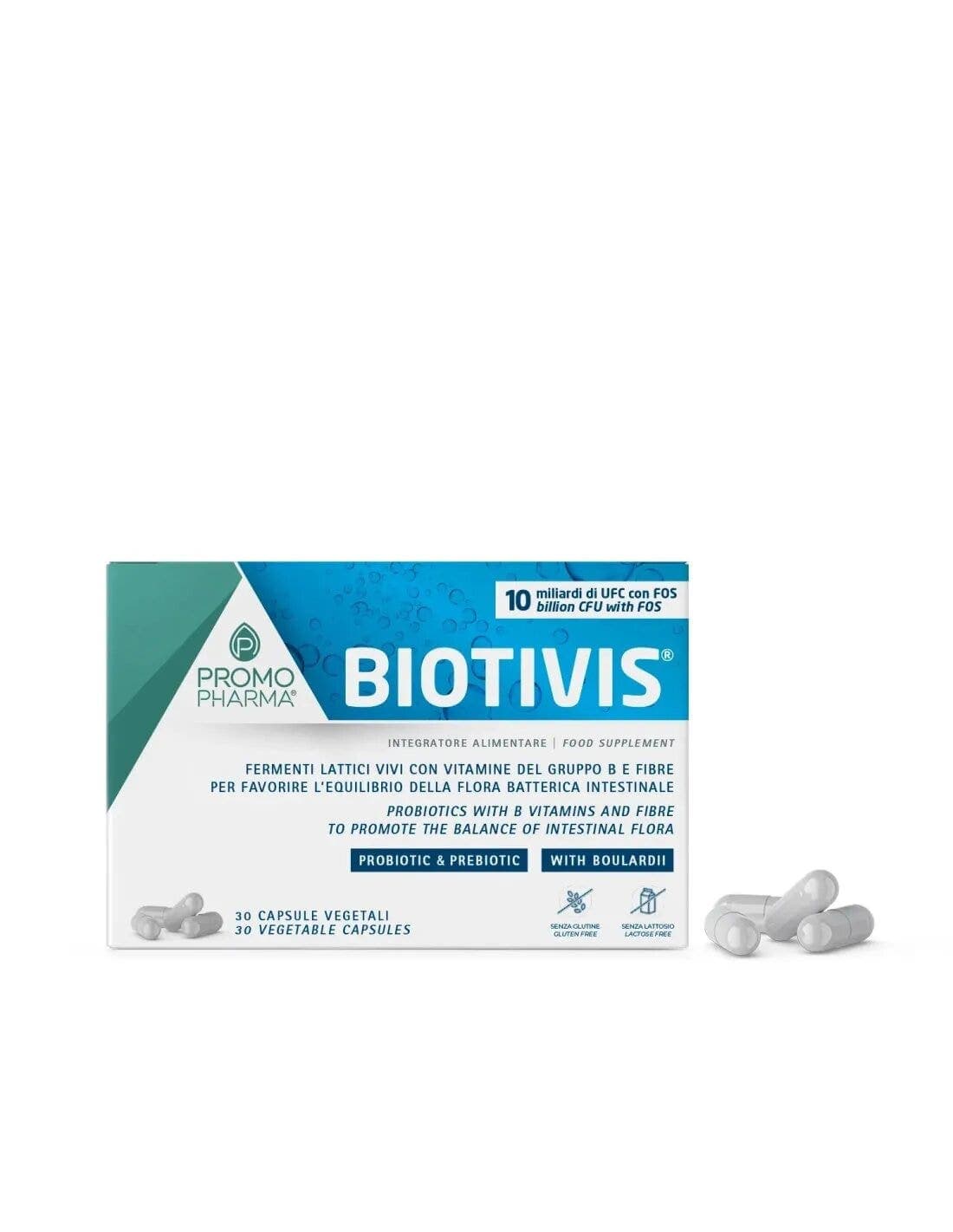 Biotivis 10 Mld – Probióticos con bacterias del ácido láctico – 30 cápsulas