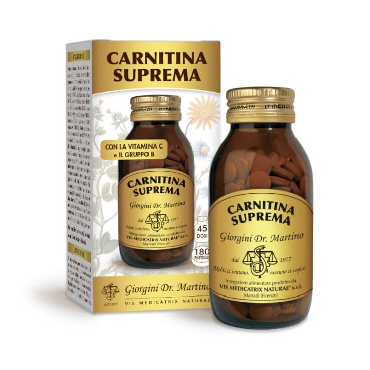 L-Carnitina + Vitamina C – 180 comprimidos | Dr. Giorgini Carnitina Suprema