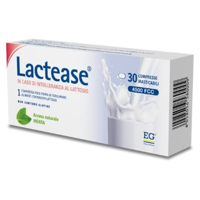 Lactease 4500 FCC Menta – 30 comprimidos masticables