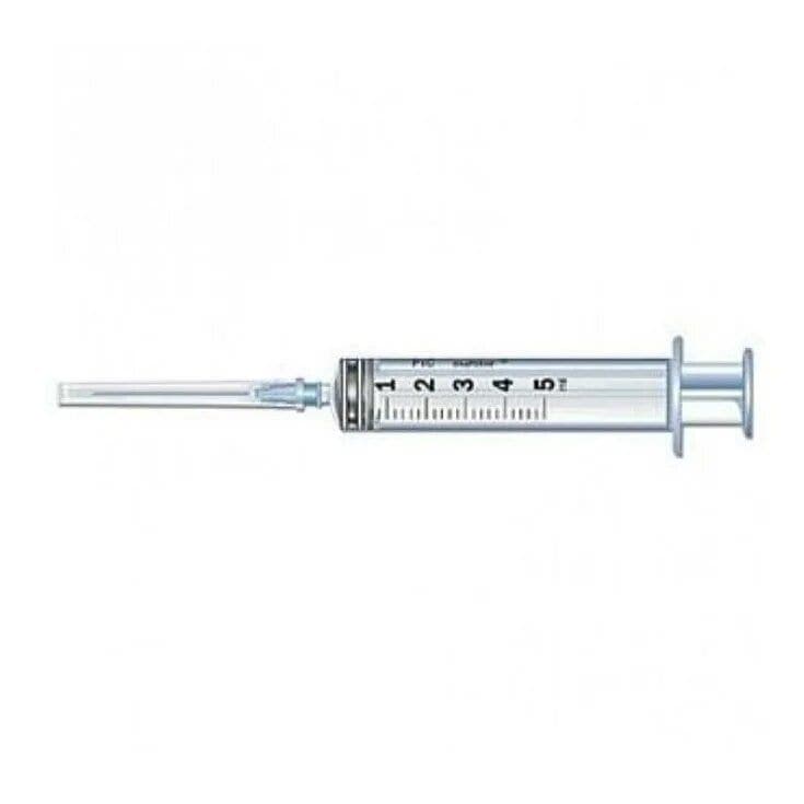 Jeringa Desechable 5 ml – 23G Aguja Hueca (Mod. 75160) Theras